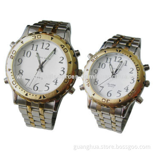 Talking Watches, time and date functions, made of metal